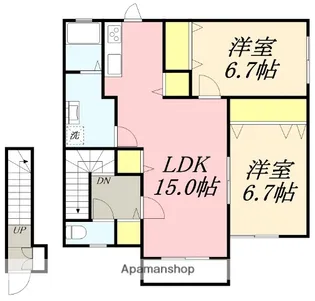 レジデンス北斗【202号室】の間取り