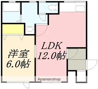 ハイツ高村【103号室】の間取り
