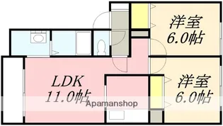 パートナーズハート【201号室】の間取り