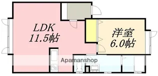 アッパーコースト追分【105号室】の間取り