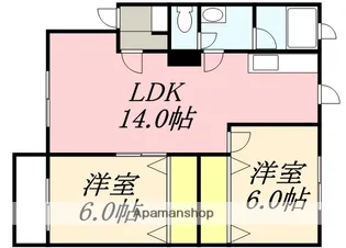 フォレストリーB館【302号室】の間取り