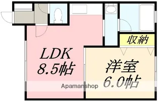 追分パーソンズ【203号室】の間取り
