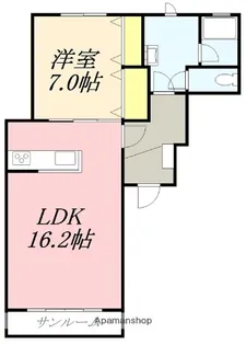 シェル久根別【202号室】の間取り