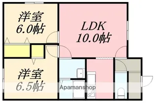 メゾンソラ【201号室】の間取り