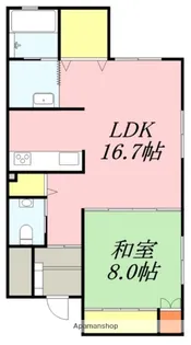 シエルブルードゥ【1階】の間取り