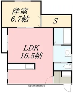 レジデンススエヒロⅥ【101号室】の間取り