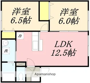 ウィルモアレラ【2階】の間取り
