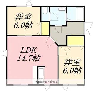 マイハイツK【1F号室】の間取り