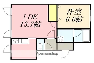 リバーサイド【203号室】の間取り