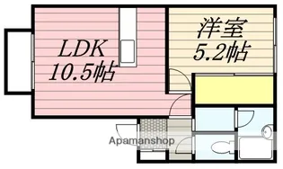 サンガーデン七重浜B【202号室】の間取り