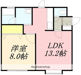 ラ・プラージュB棟【103号室】の間取り