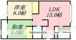 プルーンハイツ【1号室】の間取り