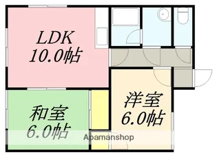 ユピテル参番館【205号室】の間取り