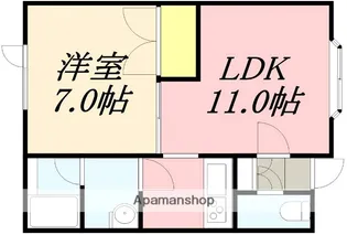 オレンジウッド【2階】の間取り