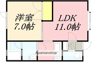 オレンジウッド【2階】の間取り