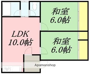 第2タジマハイツ【202号室】の間取り