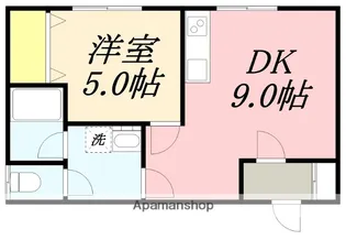 コーポ岡村【205号室】の間取り