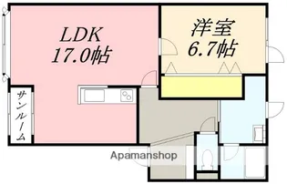 ツインバリューノース【202号室】の間取り