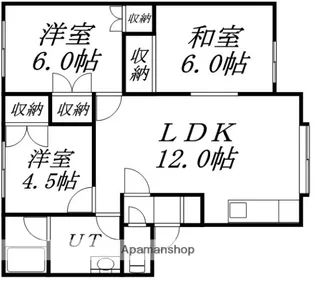 ルミネ七重浜【101号室】の間取り