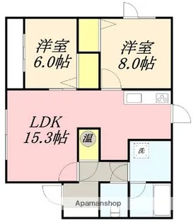 イーストコート【101号室】の間取り