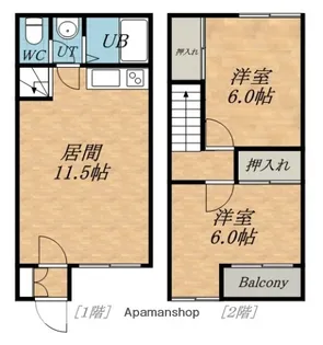 コーポ純【5号室】の間取り