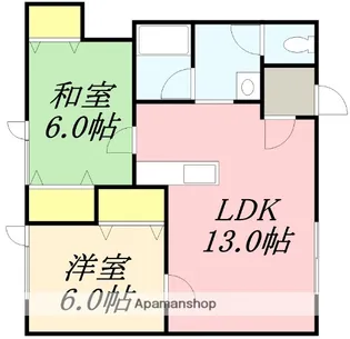 スイートパレス【101号室】の間取り