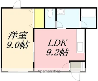 ディア・コート【101号室】の間取り