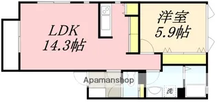 メゾンサムズ(メゾンSAM’S)【201号室号室】の間取り