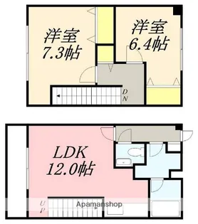ASAHI館 A館【208号室】の間取り