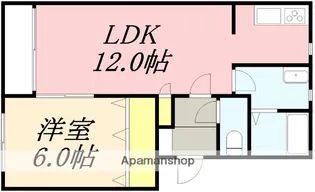 カスティーユ美原(CASTILLE MIHARA)【4階】の間取り
