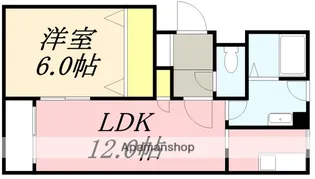 カスティーユ美原(CASTILLE MIHARA)【2階】の間取り