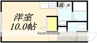 コーポミウラⅡ【202号室】の間取り
