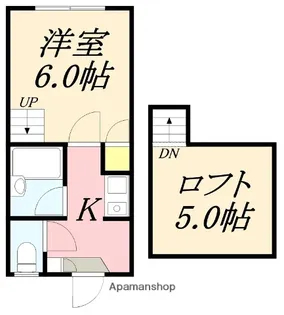 セブンスコート美原【1C号室】の間取り