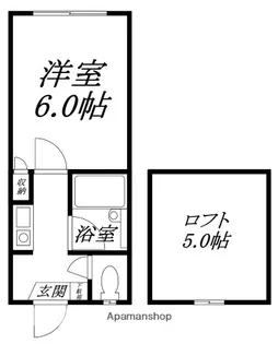 セブンスコート美原【2A号室】の間取り