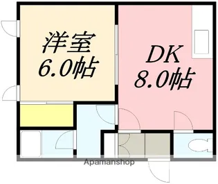 ファースティング美原【203号室】の間取り