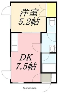 メイプルハイム美原【1階】の間取り