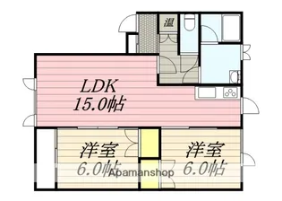 メゾン白楊【203号室】の間取り