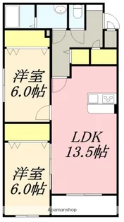 CLAIR美原【301号室】の間取り