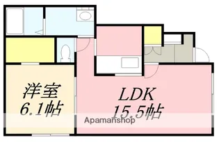 ヴァンヴェール美原学園通(ヴァンヴェールミハラガクエンドオリ)【102号室】の間取り