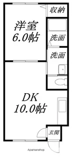 ユニBOX2【406号室】の間取り