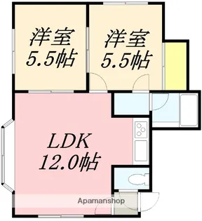 Yフラット【202号室】の間取り