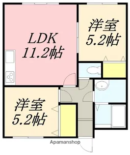 ヴェリテ【201号室】の間取り