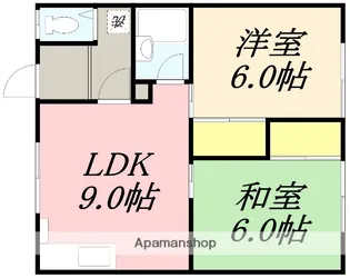 大中山マンション【2-A号室】の間取り