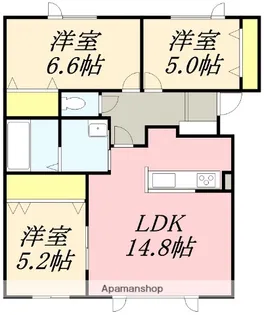 ネオ・カンビオ【101号室】の間取り