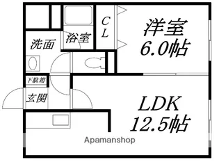AVANT GARDE Ⅲ(アバンギャルドスリー)【406号室】の間取り