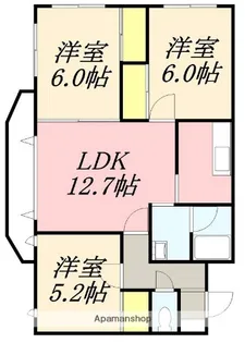 AVANT GARDE Ⅲ(アバンギャルドスリー)【413号室】の間取り