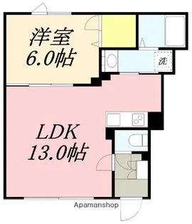 オールドパル【1階】の間取り