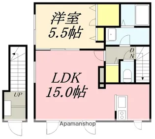 グリーンハイムH&H【202号室】の間取り
