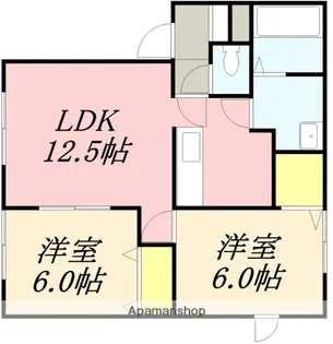 セジュールウィルモア西沢【2階】の間取り