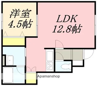 プレズント【102号室】の間取り